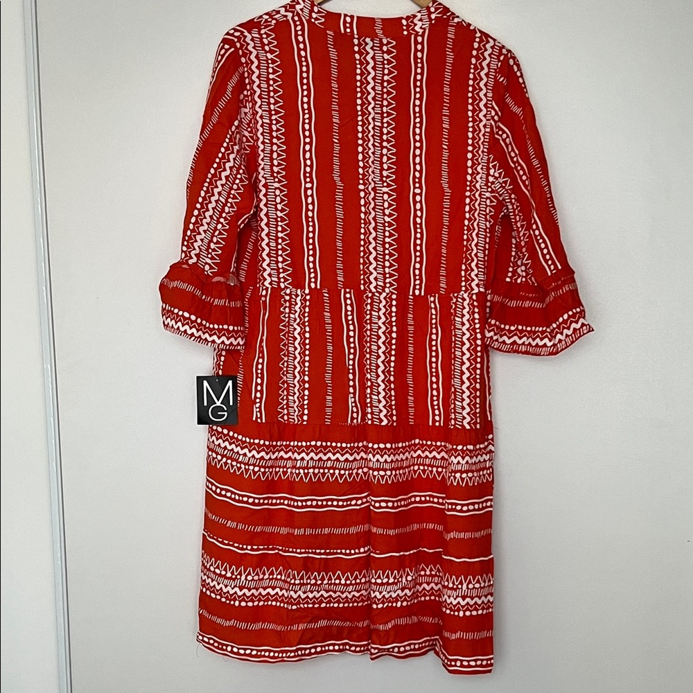 Orange Patterned Dress - Picture 2 of 3